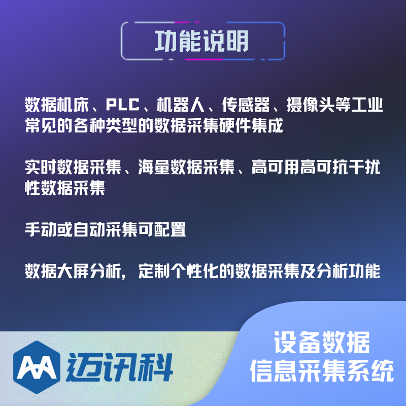 工业级设备数据采集分析 车间实时运行监测 阈值报警